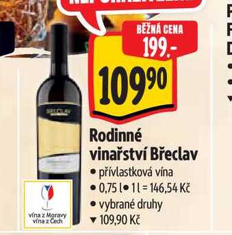   Rodinné vinařství Břeclav 0,75 l