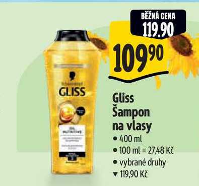   Gliss Šampon na vlasy 400 ml  