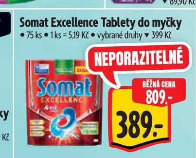  Somat Excellence Tablety do myčky  75 ks 