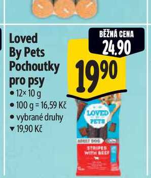 Loved By Pets Pochoutky pro psy 12× 10 g 