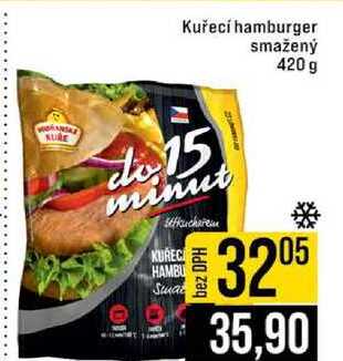 Kuřecí hamburger smažený 420 g