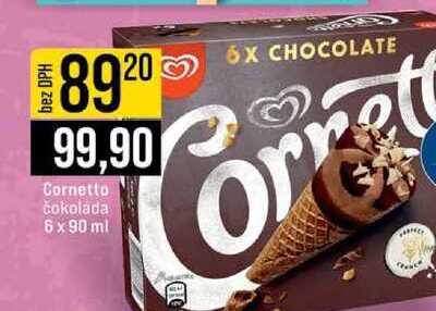 Cornetto čokolada 6 x 90 ml 