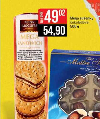 Mega sušenky čokoládové 500 g