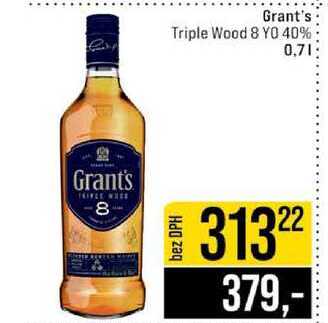 Grant's Triple Wood 8 YO 40% 0,7l 