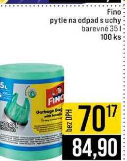 Fino pytle na odpad s uchy barevné 35l 100 ks