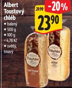 Albert Toustový chléb, 500 g