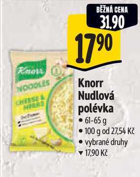 Knorr Nudlová polévka, 61-65 g 