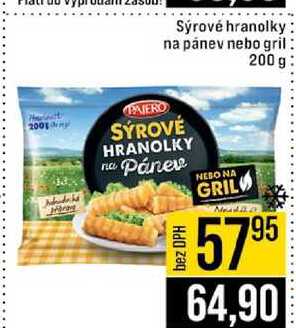 Sýrové hranolky na pánev nebo gril 200 g