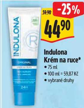 Indulona Krém na ruce, 75 ml