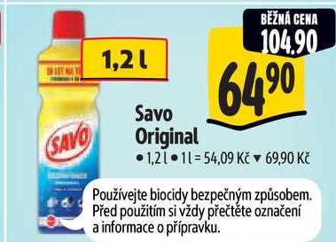 Savo Original, 1,2 l