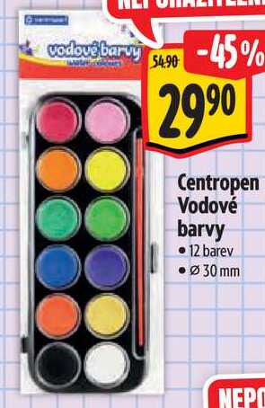 Centropen Vodové barvy