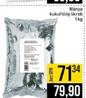 Mánya kukuřičný škrob 1kg 
