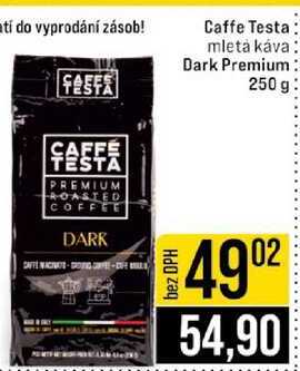 Caffe Testa mletá káva Dark Premium 250 g 