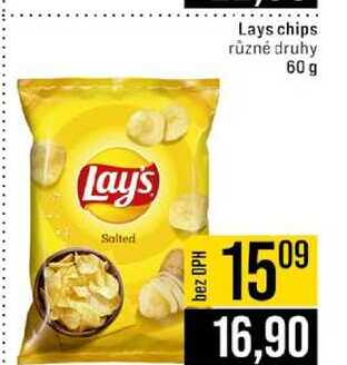 Lays chips různé druhy 60 g 
