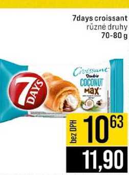 7days croissant různé druhy 70-80 g 