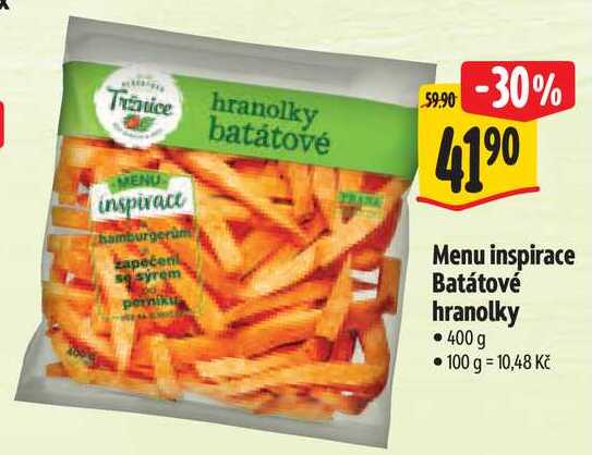 Menu inspirace Batátové hranolky, 400 g