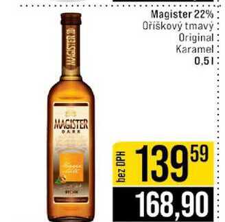 Magister 22% Oříškový tmavý Original Karamel 0,5l