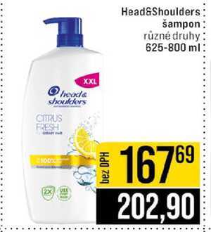 Head&Shoulders šampon různé druhy 625-800 ml