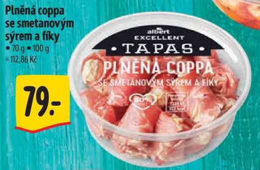 Plněná coppa se smetanovým sýrem a fíky, 70 g