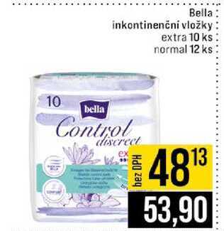 Bella inkontinenčni vložky extra 10 ks normal 12 ks