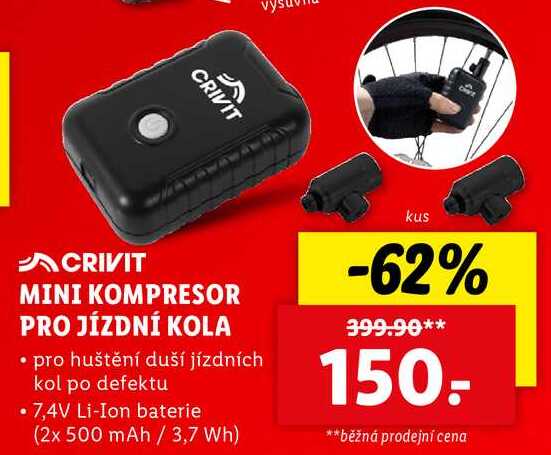 MINI KOMPRESOR PRO JÍZDNÍ KOLA 