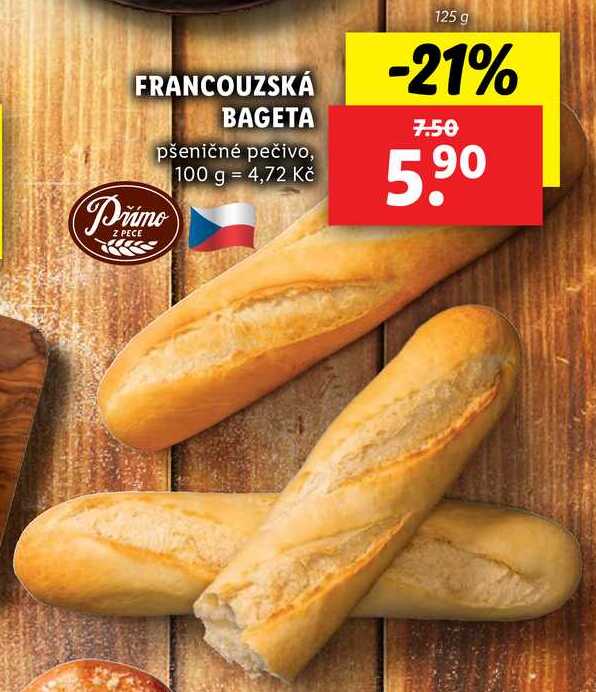 FRANCOUZSKÁ BAGETA, 125 g