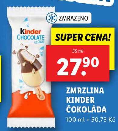ZMRZLINA KINDER ČOKOLÁDA, 55 ml