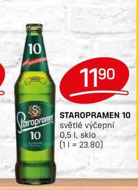 STAROPRAMEN 10 světlé výčepní 0,5l