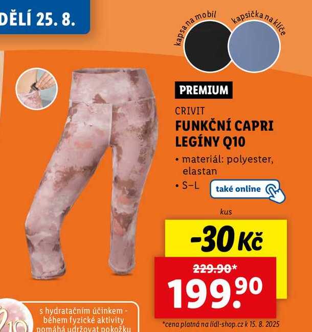 FUNKČNÍ CAPRI LEGÍNY Q10 
