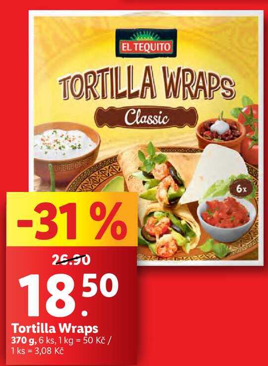 Tortilla Wraps, 370 g