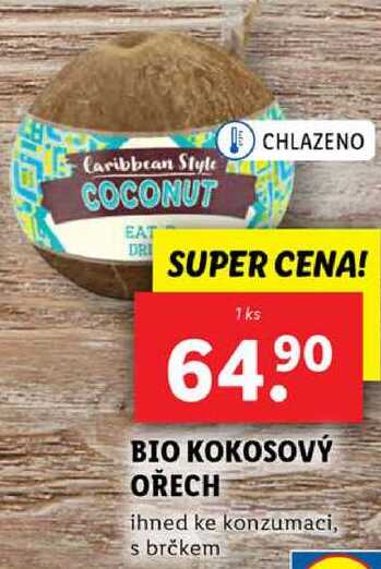 BIO KOKOSOVÝ OŘECH, 1 ks