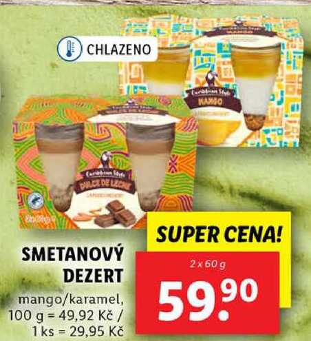 SMETANOVÝ DEZERT, 2x 60 g