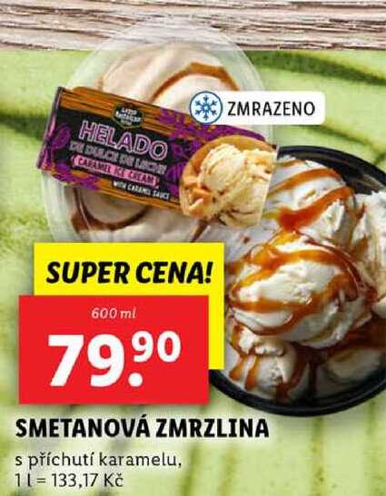 SMETANOVÁ ZMRZLINA, 600 ml