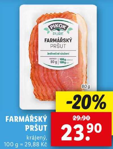 FARMÁŘSKÝ PRŠUT, 80 g