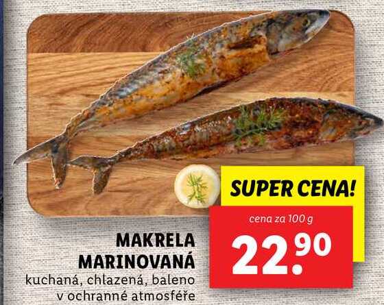 MAKRELA MARINOVANÁ, cena za 100 g 