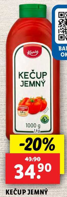 KEČUP JEMNÝ, 1 kg