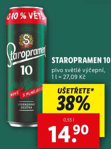 STAROPRAMEN 10, 0,55 l