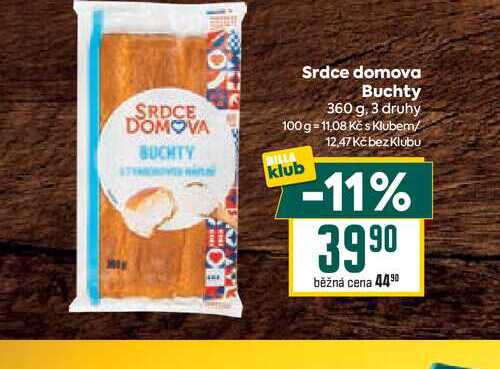 Srdce domova Buchty 360 g