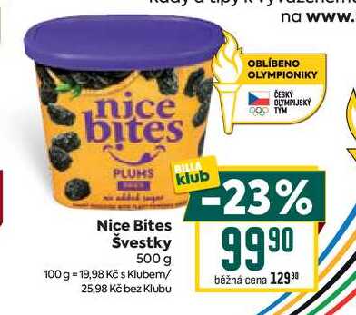 Nice Bites Švestky 500 g