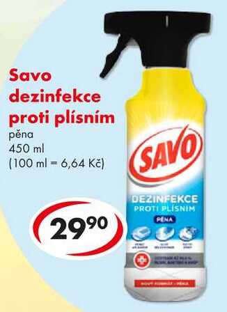 Savo dezinfekce proti plísním, 450 ml
