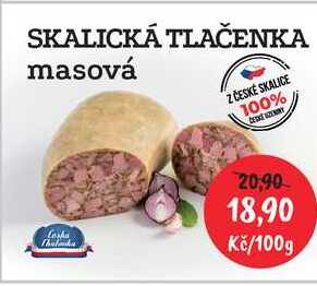 SKALICKÁ TLAČENKA masová 100g 
