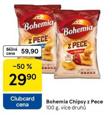 Bohemia Chipsy z Pece, 100 g, více druhů 