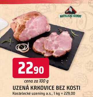 Uzená krkovice bez kosti 100g