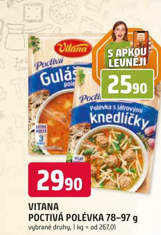 Vitana POCTIVÁ POLÉVKA 78-97 g 