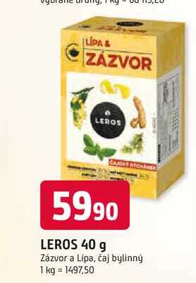 LEROS 40 g čaj bylinný 