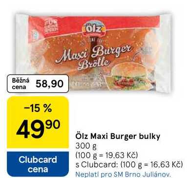 Ölz Maxi Burger bulky, 300 g