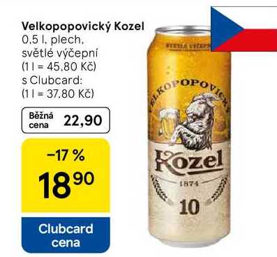 Velkopopovický Kozel, 0.5 l