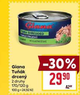 Giana Tuňák drcený 2 druhy 170/120 g 