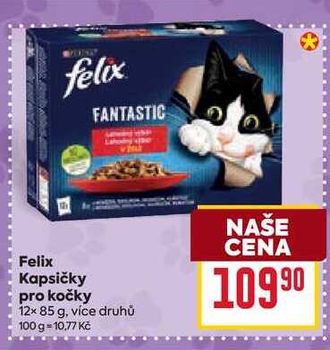Felix Kapsičky pro kočky 12x 85 g