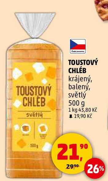 TOUSTOVÝ CHLEB Světly, 500 g